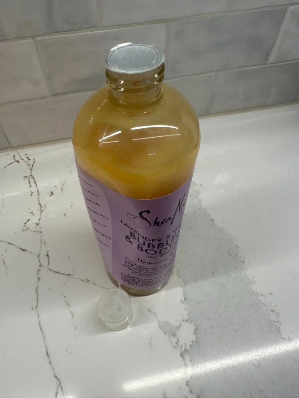 NEW SHEA MOISTURE LAVENDER WILD ORCHID CALMING 2-IN-1 BUBBLE BATH BODY WASH 16OZ